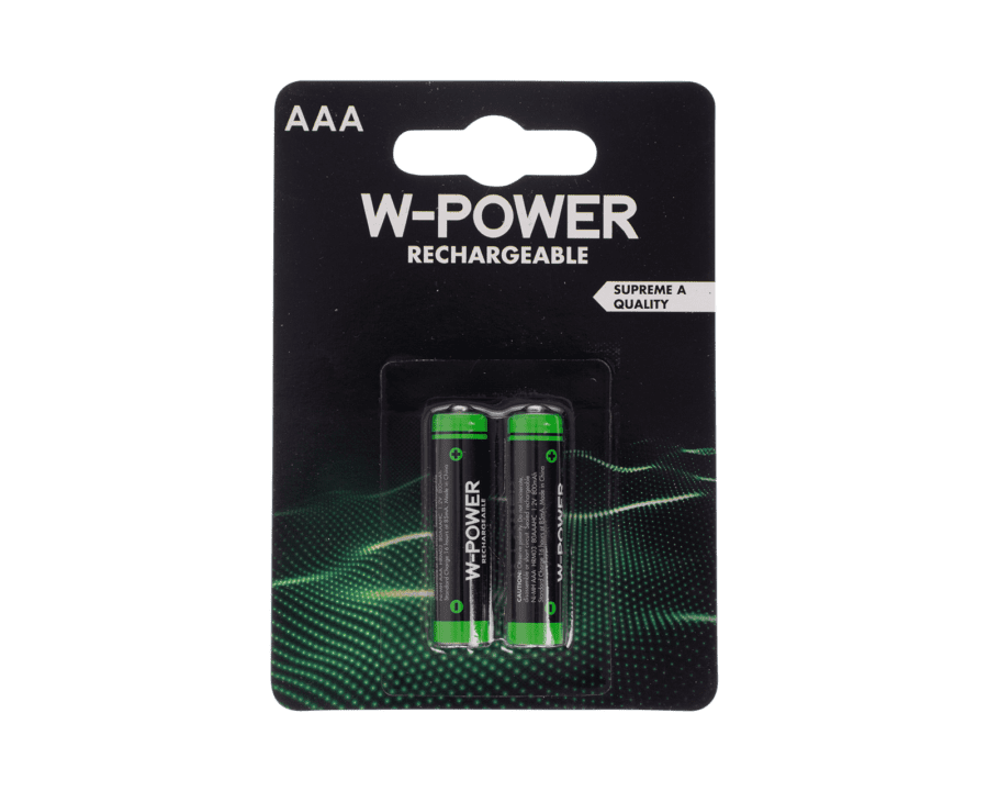 2x AAA penlite oplaadbare batterijen - Wibra