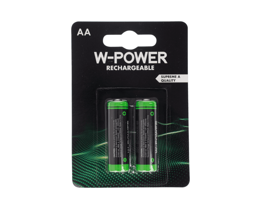 2x AA penlite oplaadbare batterijen - Wibra