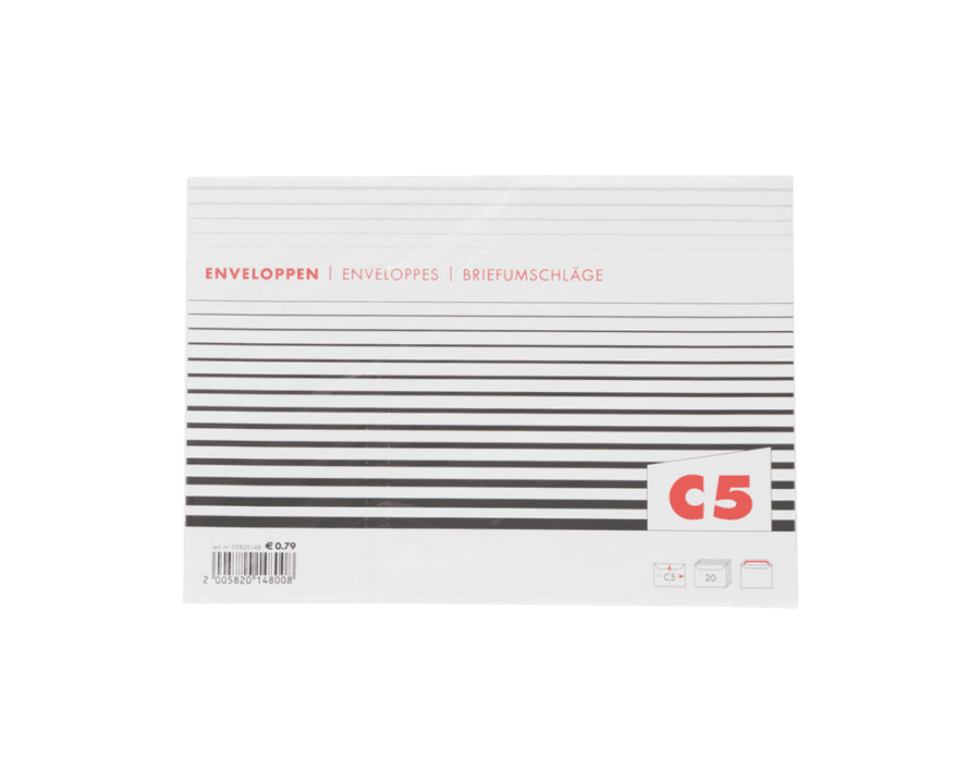 Enveloppen C5 – 20 stuks - Wibra