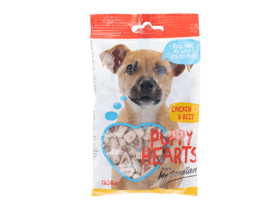 Friandises chien puppy hearts - Wibra