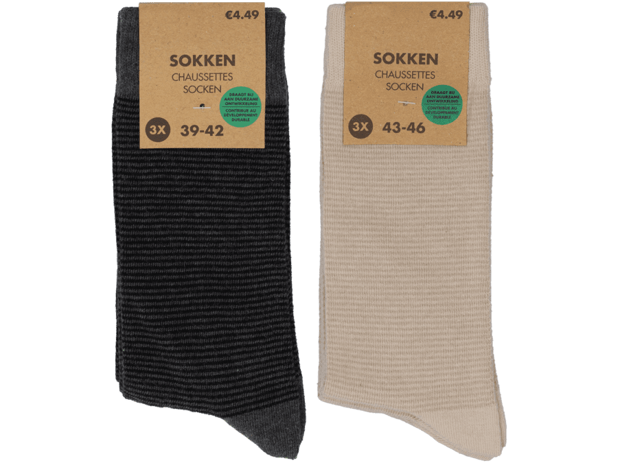 Heren sokken – 3 paar - Wibra