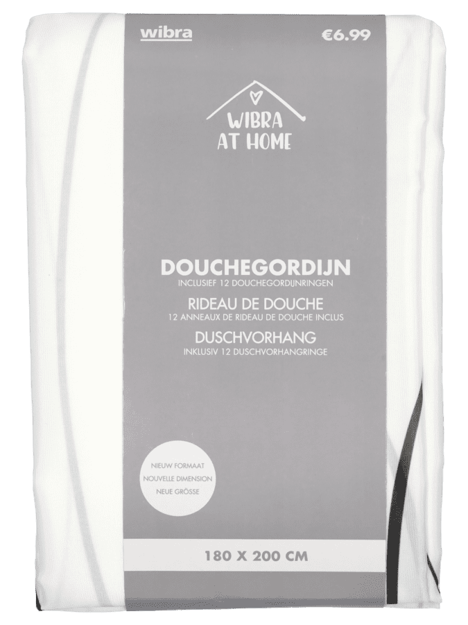 Douchegordijn – Variatie 1 - Wibra