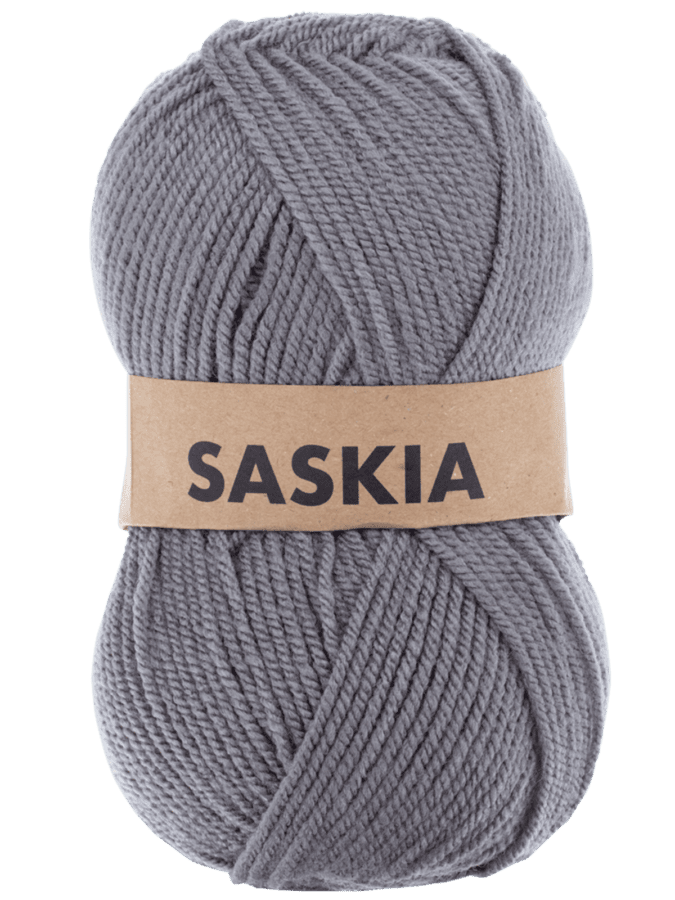 Saskia fil à tricoter - gris - Wibra