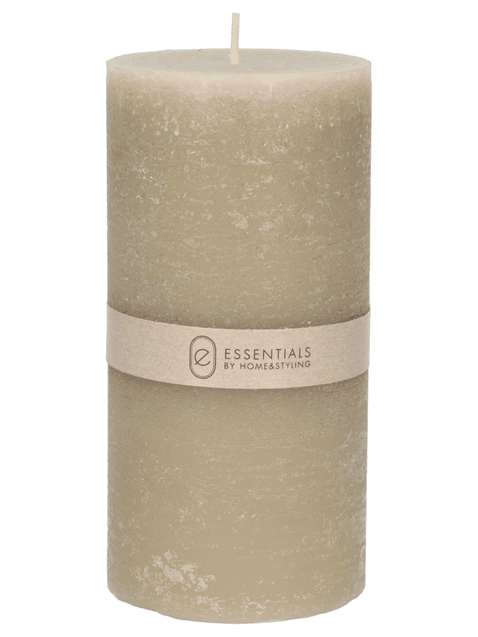 Bougie pilier grande – marron clair - Wibra