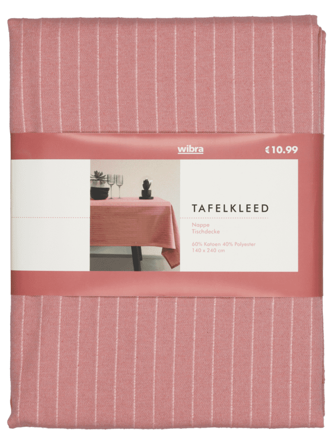 Tafelkleed chambrey – rose - Wibra