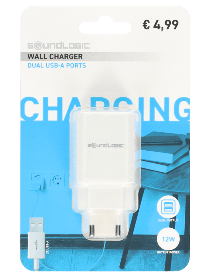 Chargeur 2x USB-A - Wibra