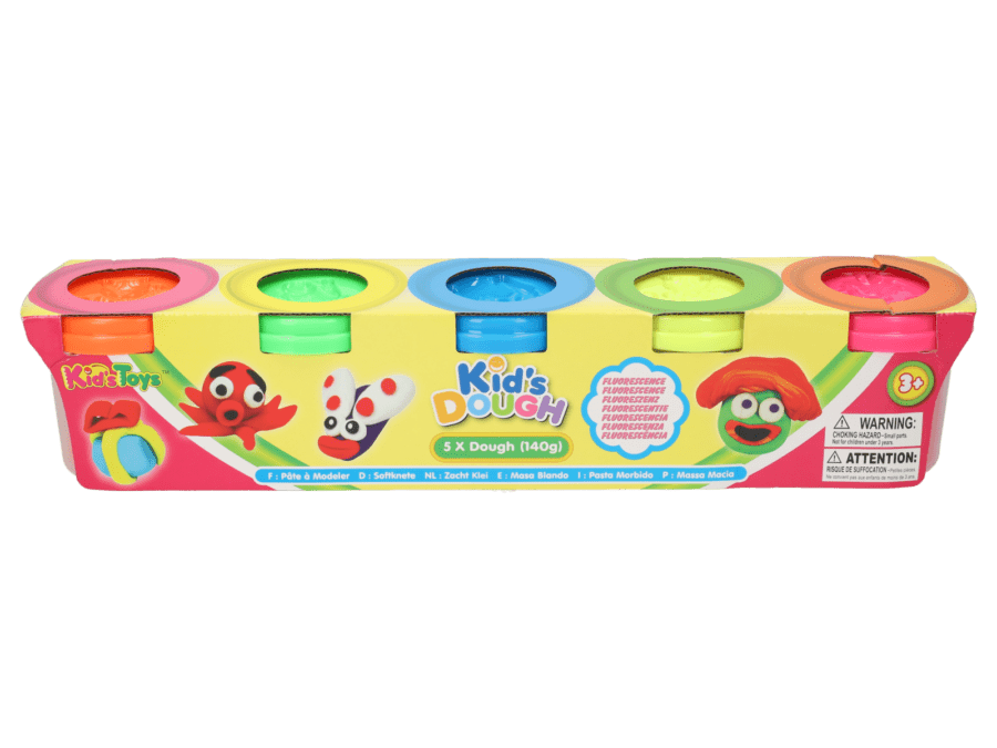 Set de pâte à modeler néon Kid’s Dough - Wibra