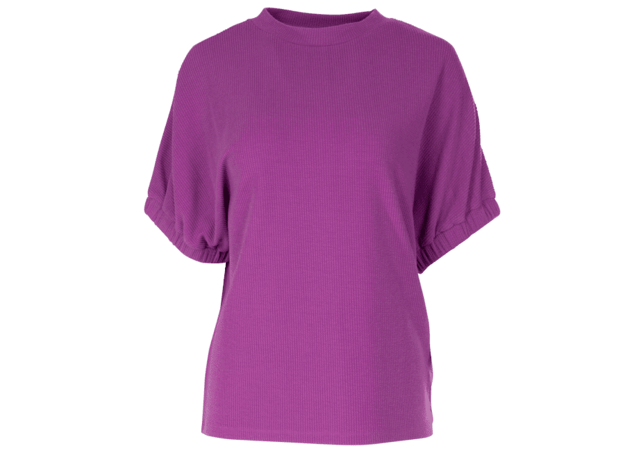 T-shirt manches chics – purple1, L - Wibra