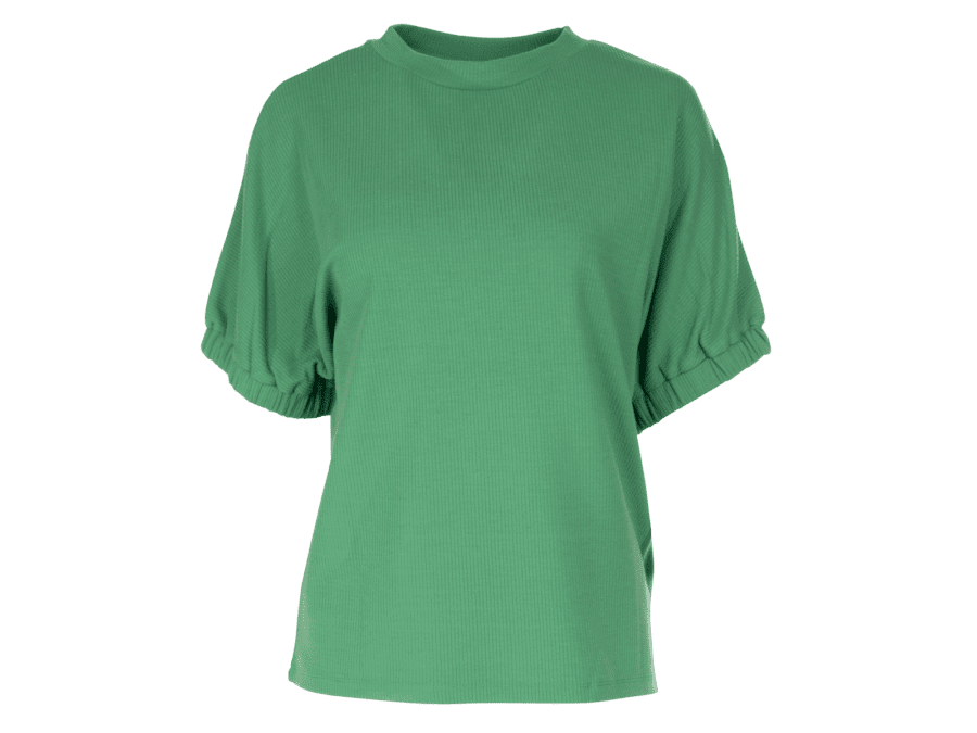 T-shirt manches chics – green2, L - Wibra
