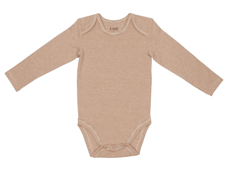 Body bébé manches longues en 4 couleurs – brown2, 50/56 - Wibra