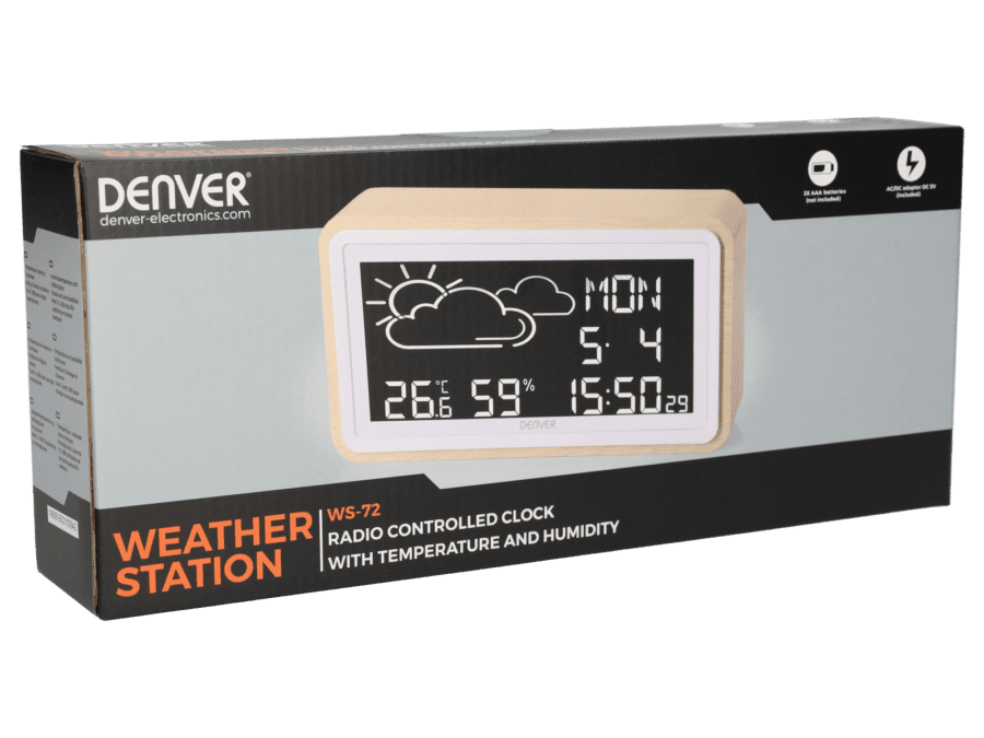 Denver WS-72 station météo & réveil - Wibra