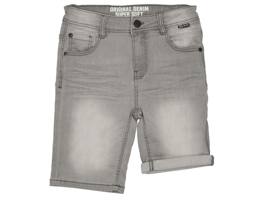Jog jean court - gris (134-170) - Wibra