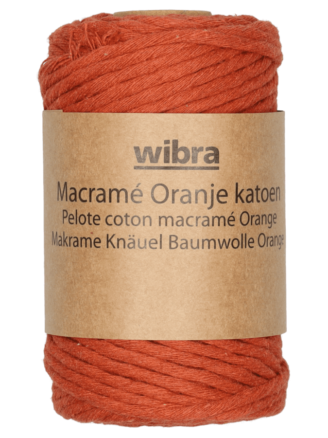 Coton macramé – orange - Wibra