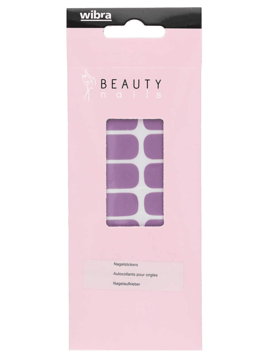 Nagellak stickers – violet - Wibra