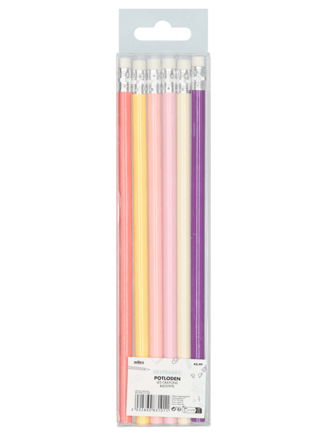 Crayons papier pastel 6 pièces - Wibra