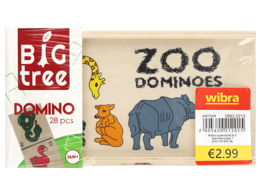 Set dominos animaux bois - Wibra