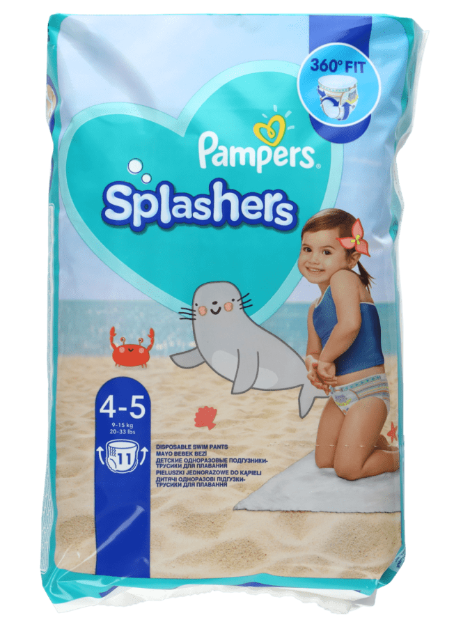 Pampers Splashers couches de baignade taille 4/5 - Wibra