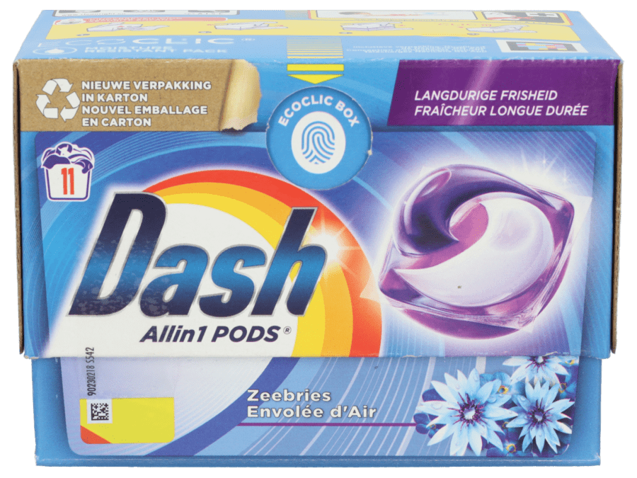 Dash All-in-1 lessive envolée d'air mégabox 44 capsules - Wibra