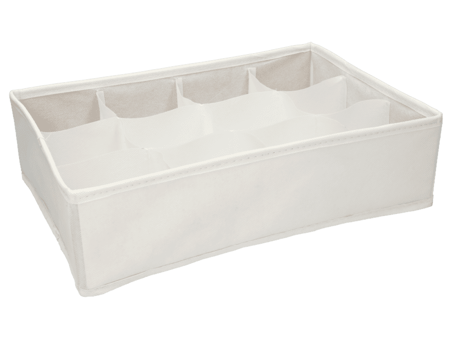 Organiseur pliable 12 compartiments – blanche - Wibra