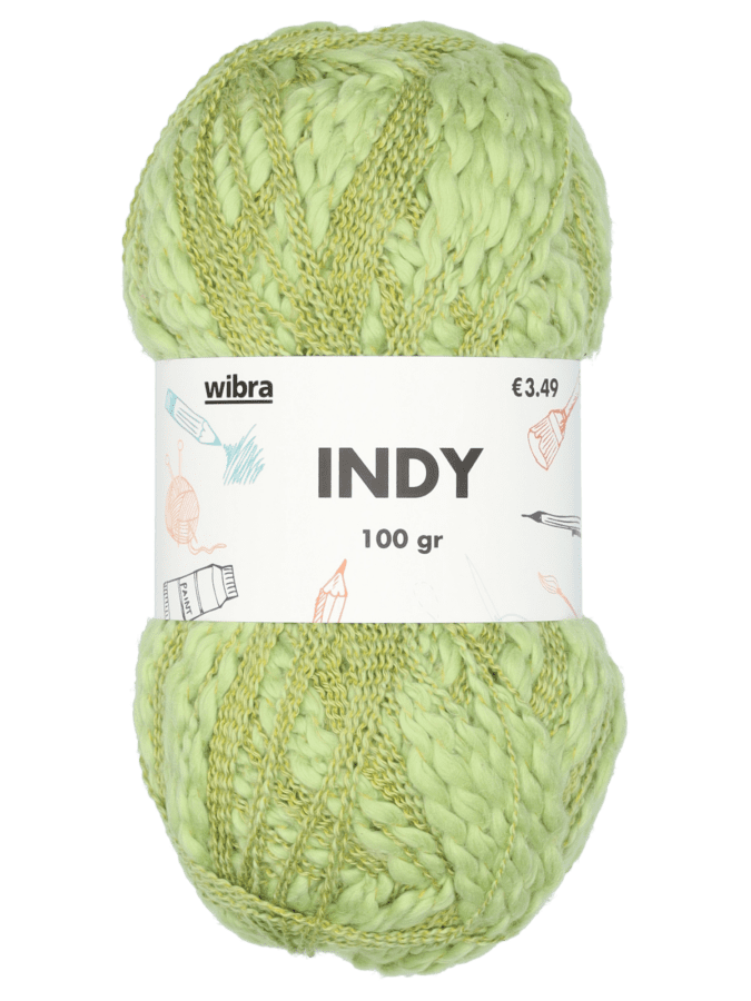 Indy fil à tricoter - vert - Wibra