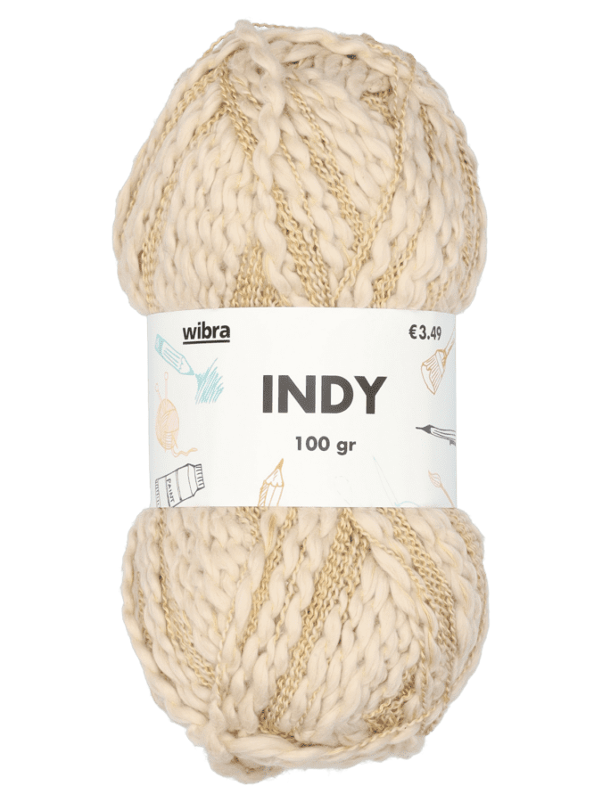 Indy fil à tricoter - sable - Wibra