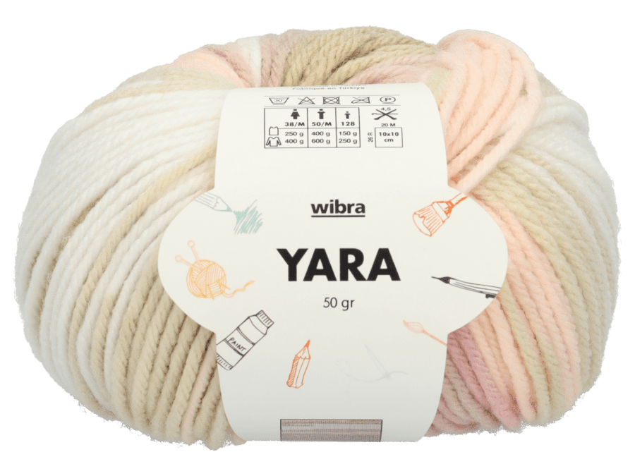 Yara fil à tricoter - rose - Wibra