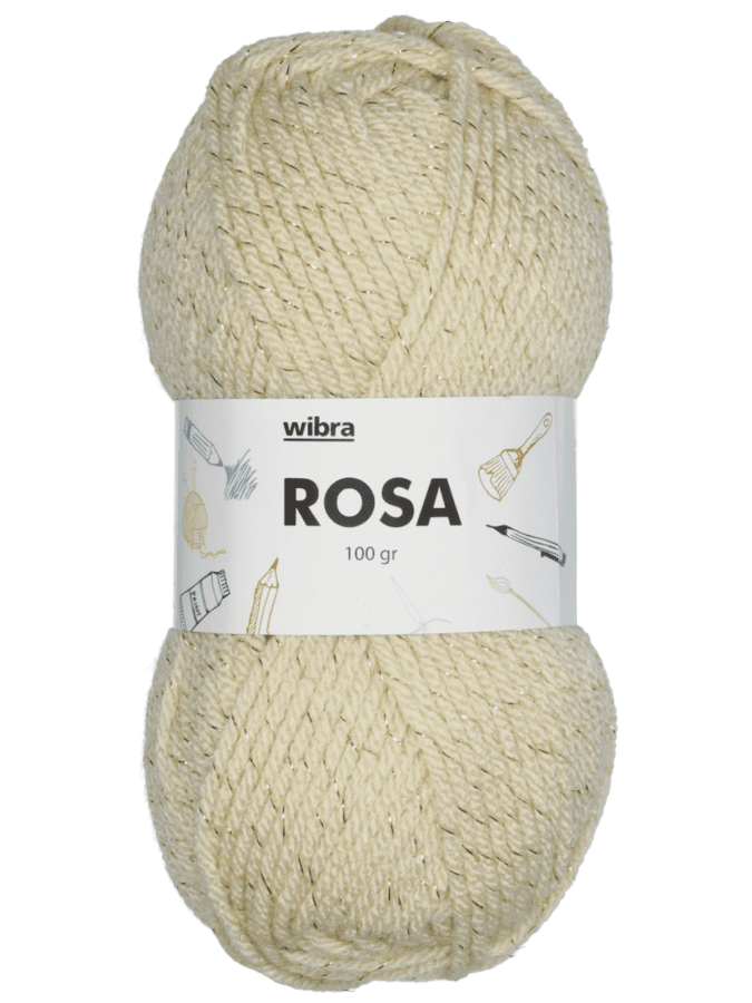 Rosa fil à tricoter - écru - Wibra