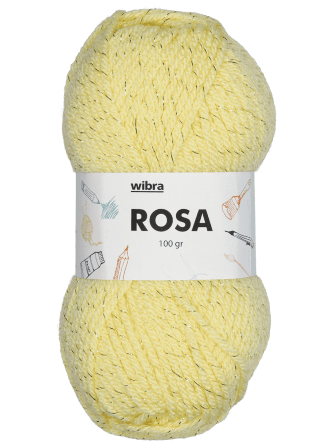 Rosa fil à tricoter - jaune - Wibra