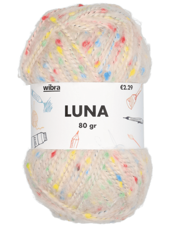 Luna fil à tricoter - écru - Wibra