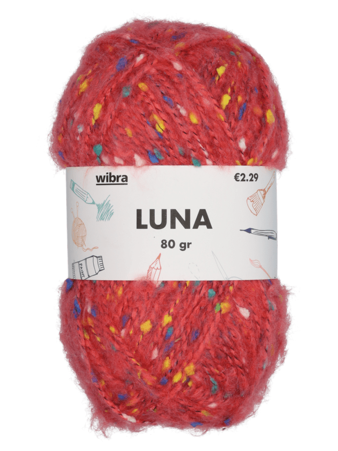 Luna fil à tricoter - rose - Wibra
