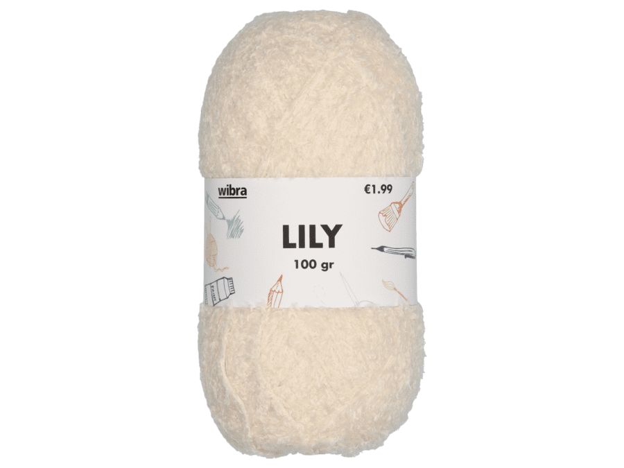 Lily fil à tricoter - écru - Wibra