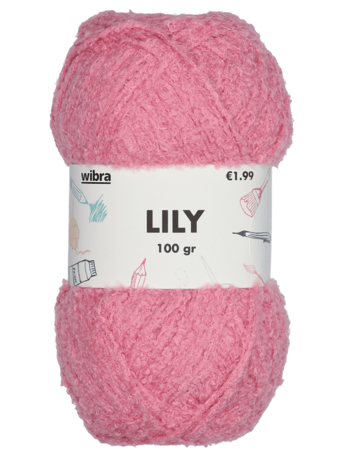 Lily fil à tricoter - rose - Wibra
