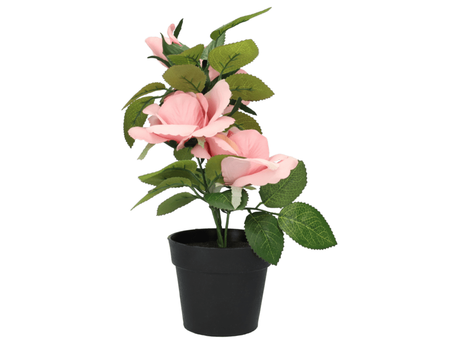 Plante artificielle – 31cm – rose - Wibra