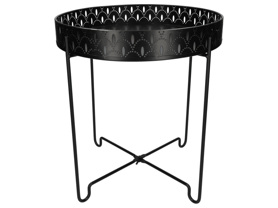 Table d'appoint ronde noire - Wibra
